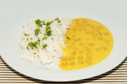 Cizrnové kari s jasmínovou rýží * 7