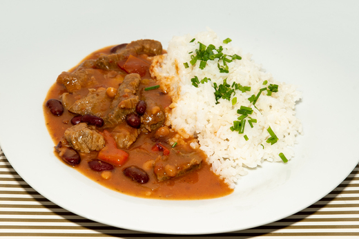 Hovězí chilli con carne, jasmínová rýže * 1,9