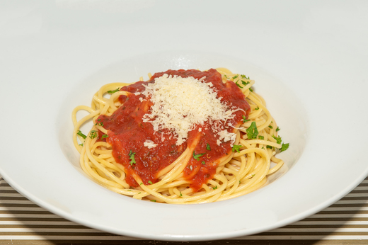 Špagety pomodoro s parmezánem * 1,7