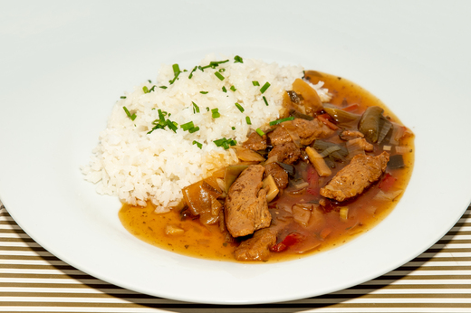 Vege kung pao se sójovým masem a rýží * 1,3,6,9