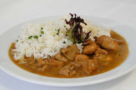 Vepřové maso na kmíně s rýží * 1,9